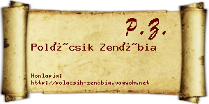 Polácsik Zenóbia névjegykártya